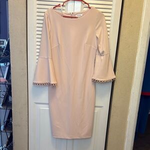 Calvin Klein Pink Long Sleeve Dress